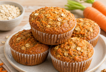 Muffins de Zanahoria y Avena